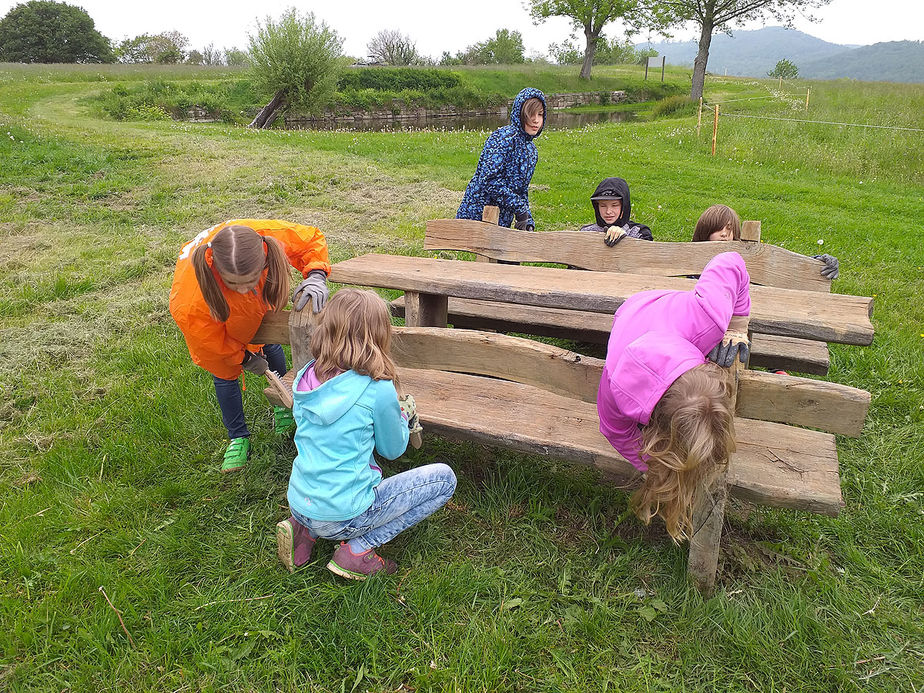 Arbeiten auf dem Hasunger Berg (Foto: Alexander von Rüden)